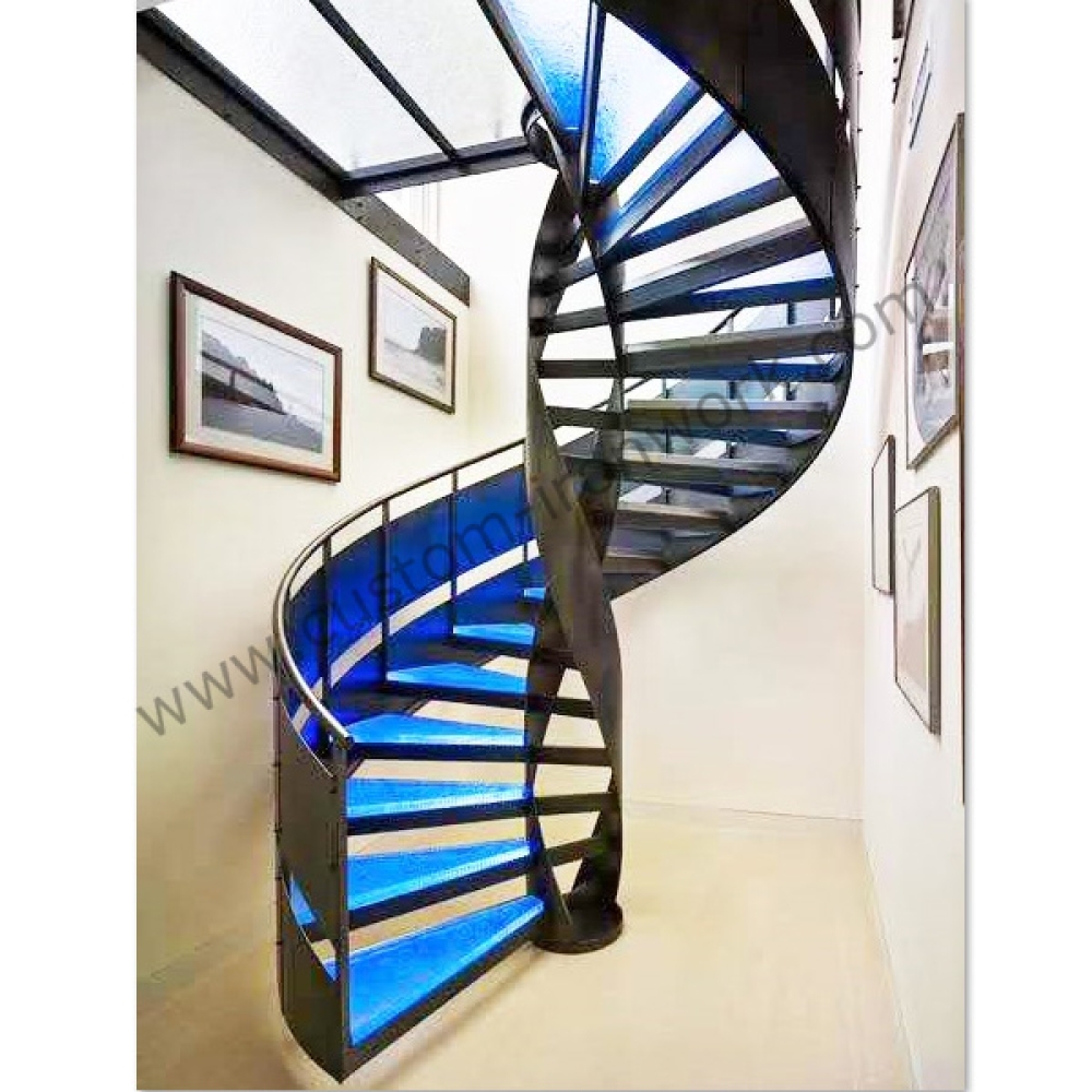 Wonderful design indoor metal custom spiral staircase custom ironwork
