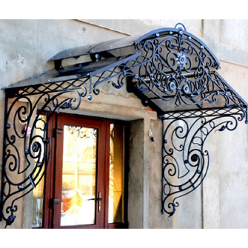 Fantastic wrought iron awning