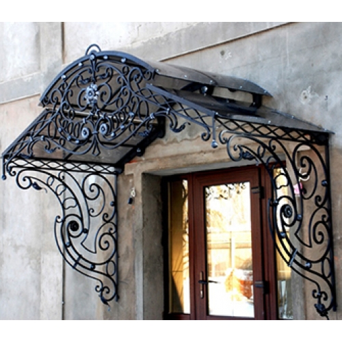 Fantastic wrought iron awning
