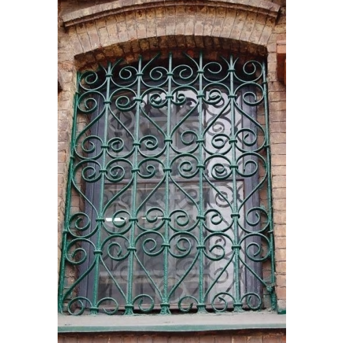 Vintage steel window grill