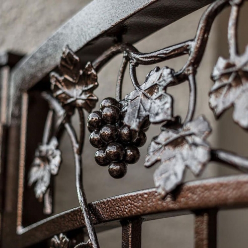 Backyard small steel gate