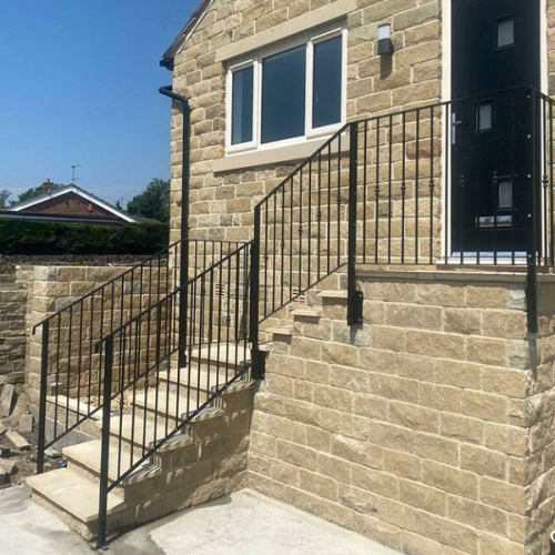 Outdoor rustproof customized wrought iron handrail custom ironwork