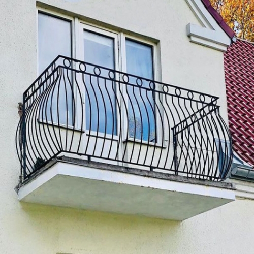 Wrought iron balcony balustrade