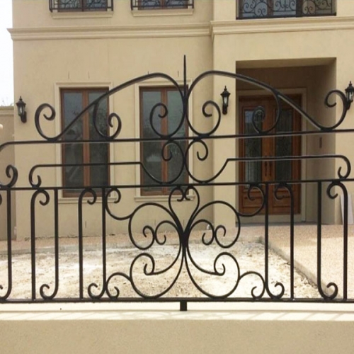 Wrought iron fence