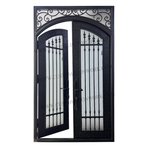 Iron art entrance door design