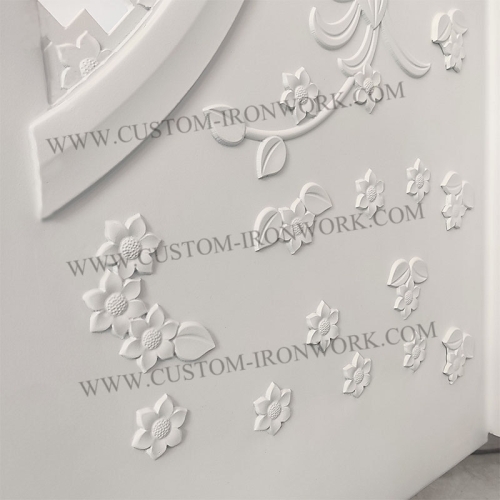 Special design iron door sealed tempered glass