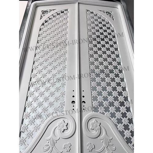 Special design iron door sealed tempered glass