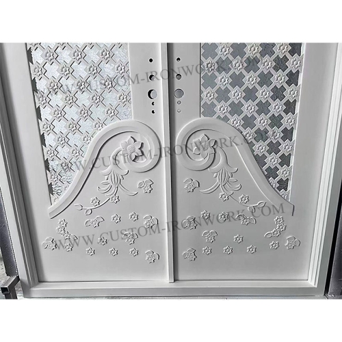 Special design iron door sealed tempered glass