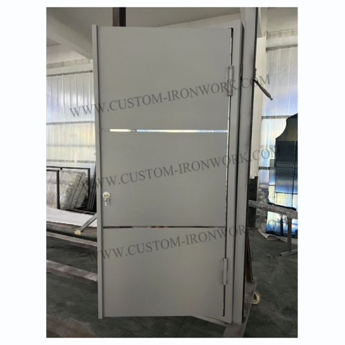 Custom simple design metal security door