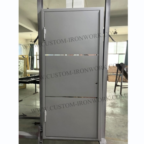 Custom simple design metal security door