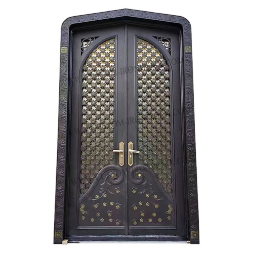 Entry wrought iron door custom style available