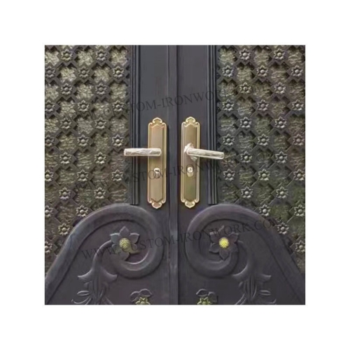 Entry wrought iron door custom style available