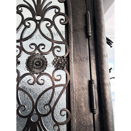 Vintage wrought iron door custom design