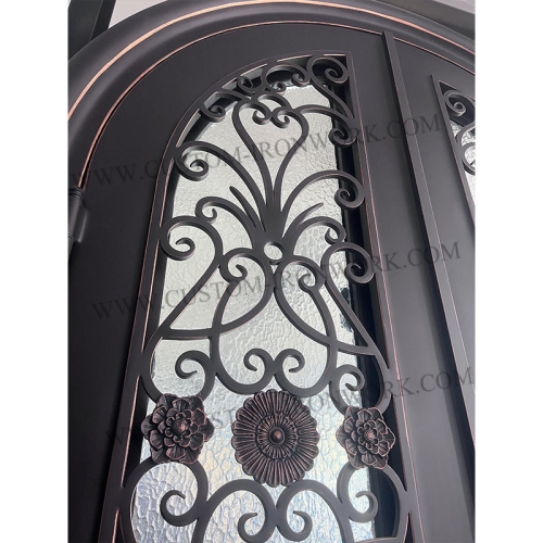 Vintage wrought iron door custom design