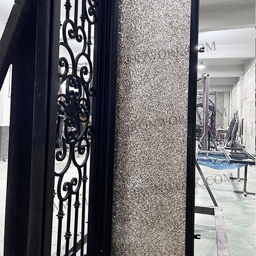 Long time usage custom design iron single door