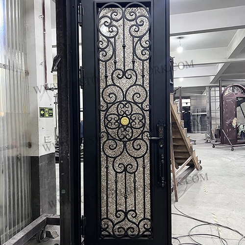 Long time usage custom design iron single door