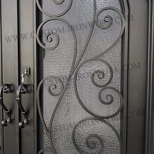 Superior quality custom wrought iron villa front door