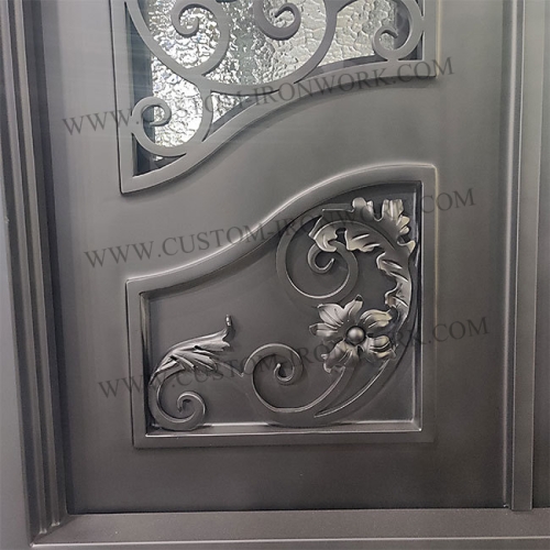Rust proof wrought iron door custom design