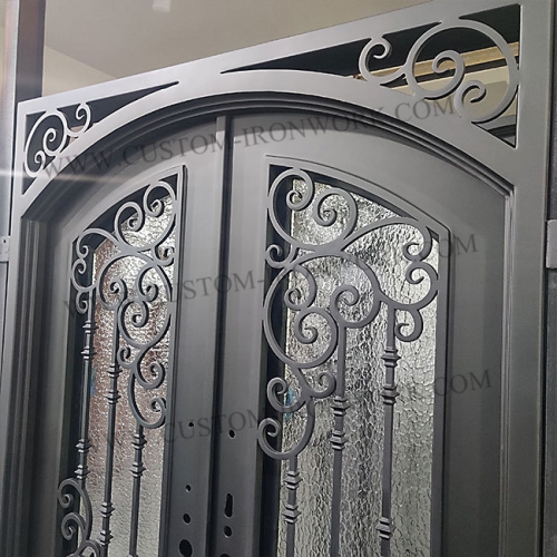 Rust proof wrought iron door custom design