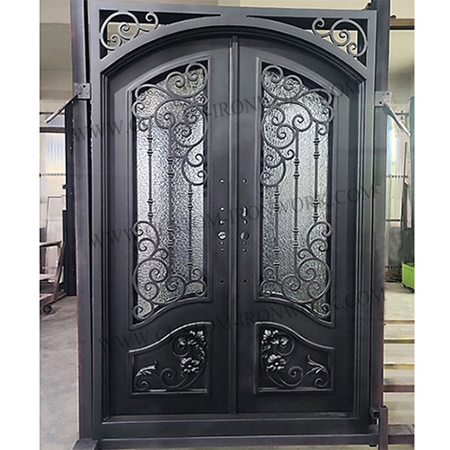 Rust proof wrought iron door custom design