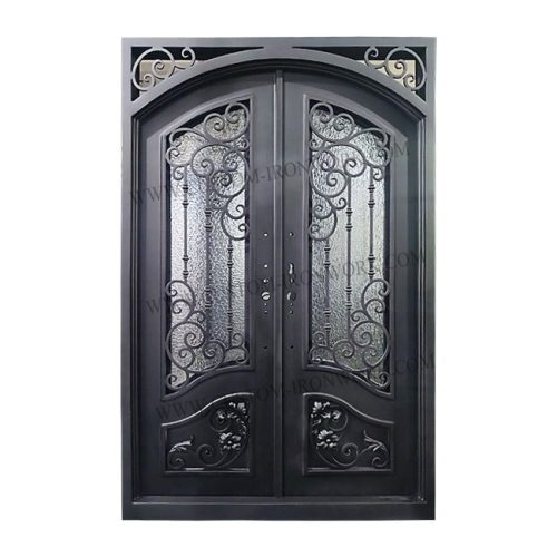 Rust proof wrought iron door custom design