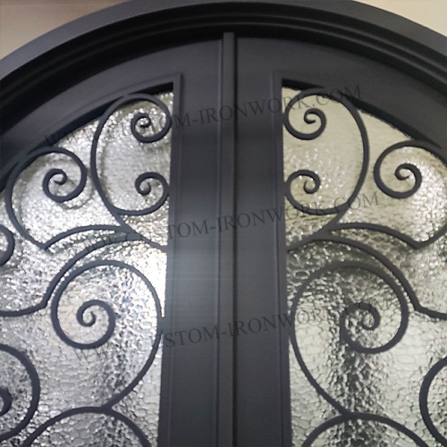 Old fashion style custom wrought iron door