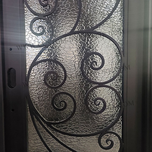 Old fashion style custom wrought iron door