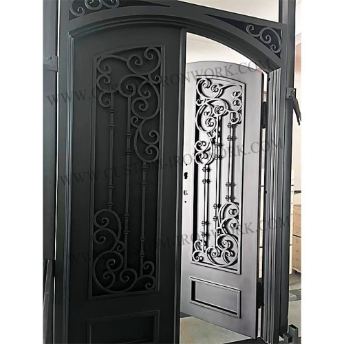 Heavy materials galvanized hand forged iron sealed door