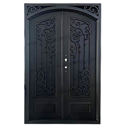 Heavy materials galvanized hand forged iron sealed door