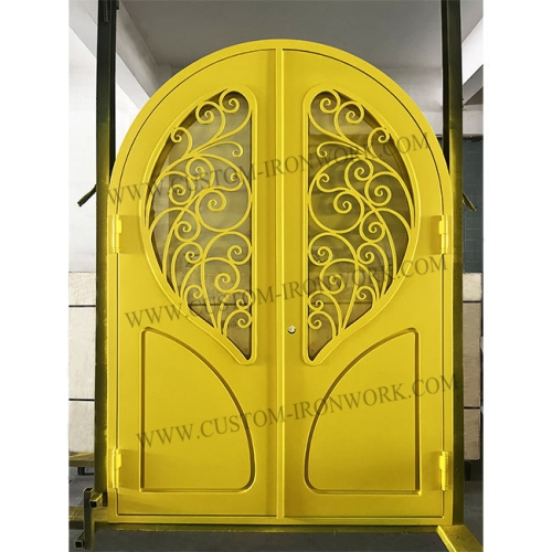 Special new design custom wrought iron double door
