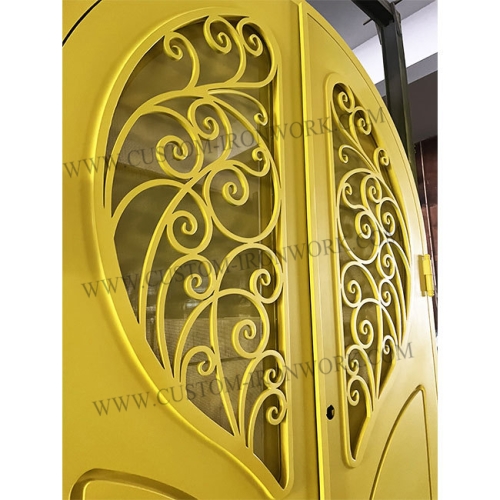 Special new design custom wrought iron double door