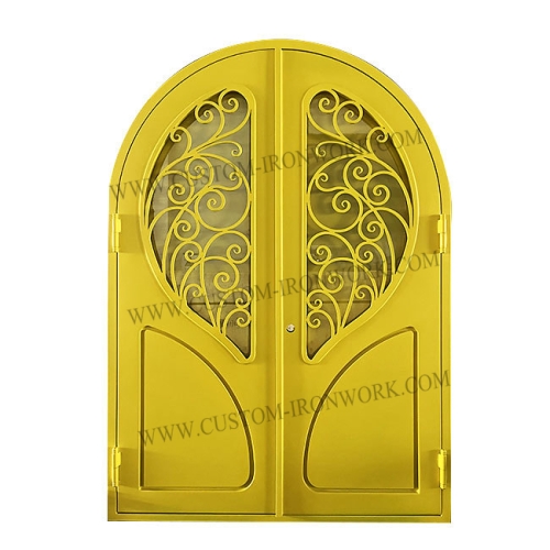 Special new design custom wrought iron double door