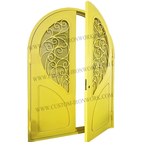 Special new design custom wrought iron double door