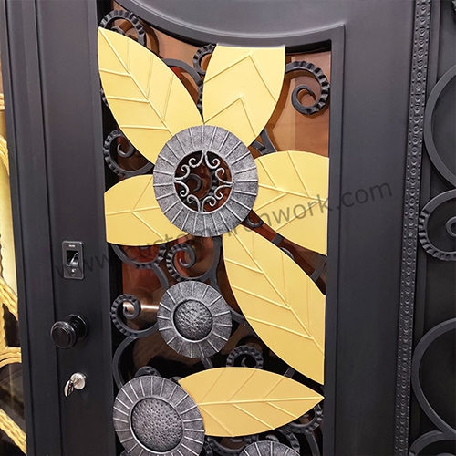 Amazing decoration luxury wrought iron house door