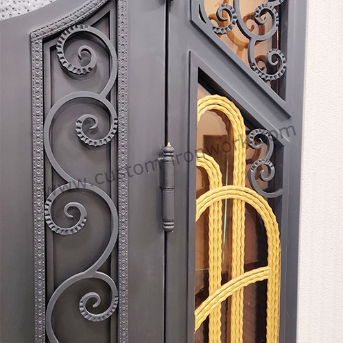 Amazing decoration luxury wrought iron house door