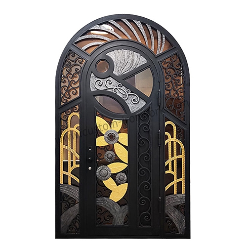 Amazing decoration luxury wrought iron house door