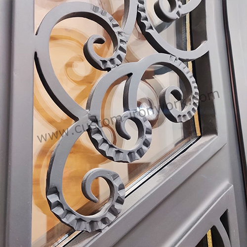 Amazing decoration luxury wrought iron house door