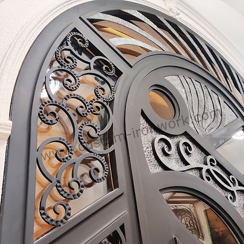 Amazing decoration luxury wrought iron house door