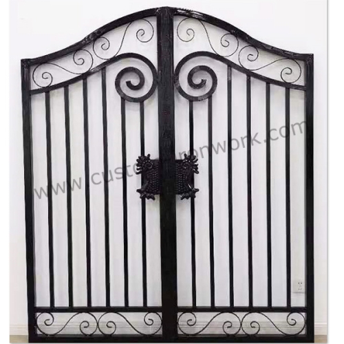 Wrought iron simple design courtyard small gate