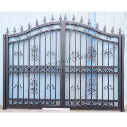 Heavy wrought iron gate weather proof