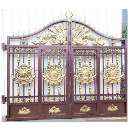 Retro entrance gate hand forged iron design