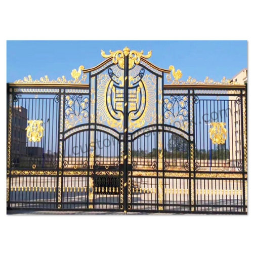 Luxurious wrought iron custom entrance gate