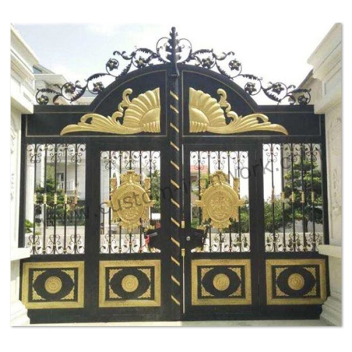 Excellent wrought iron security gate heavy material