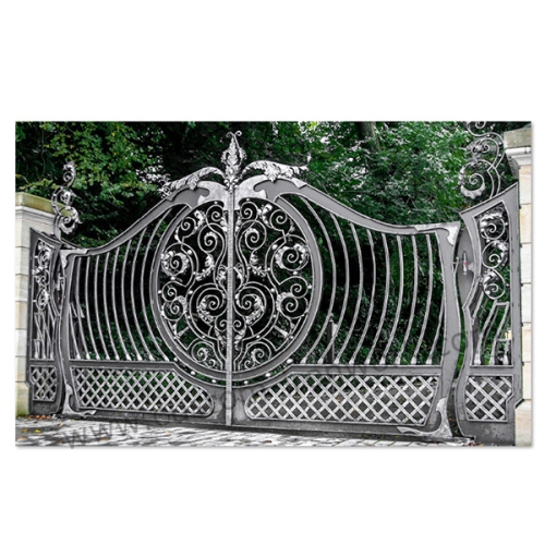 Diversified forging iron door customized design