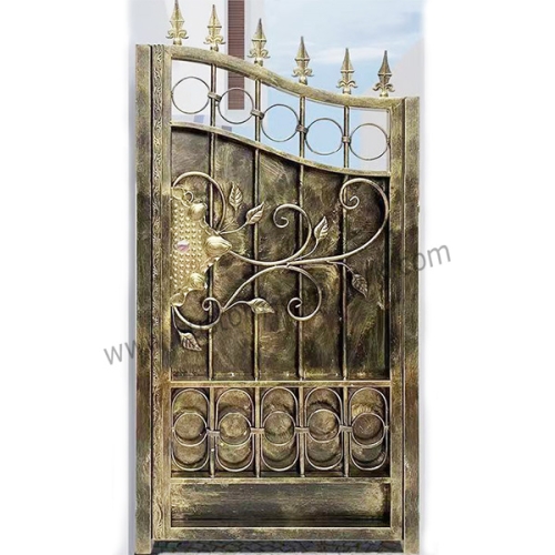 Antique wrought iron sealed gate custom design