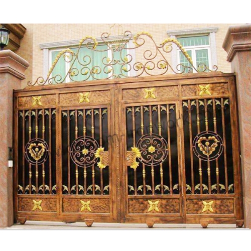 Luxurious wrought iron automatic sliding gate cannot see through