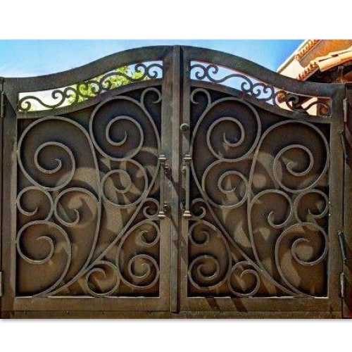 All kinds of custom design wrought iron sealed gates