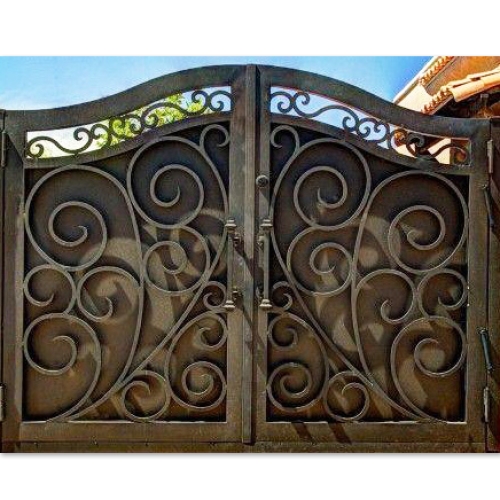 All kinds of custom design wrought iron sealed gates