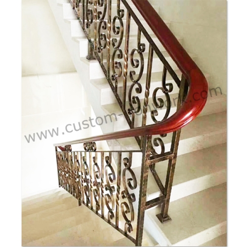 Superior quality custom design wrought iron handrail