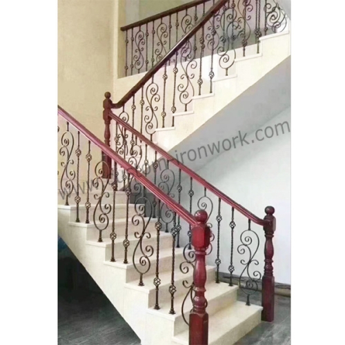 Old fashion style custom wrought iron handrail
